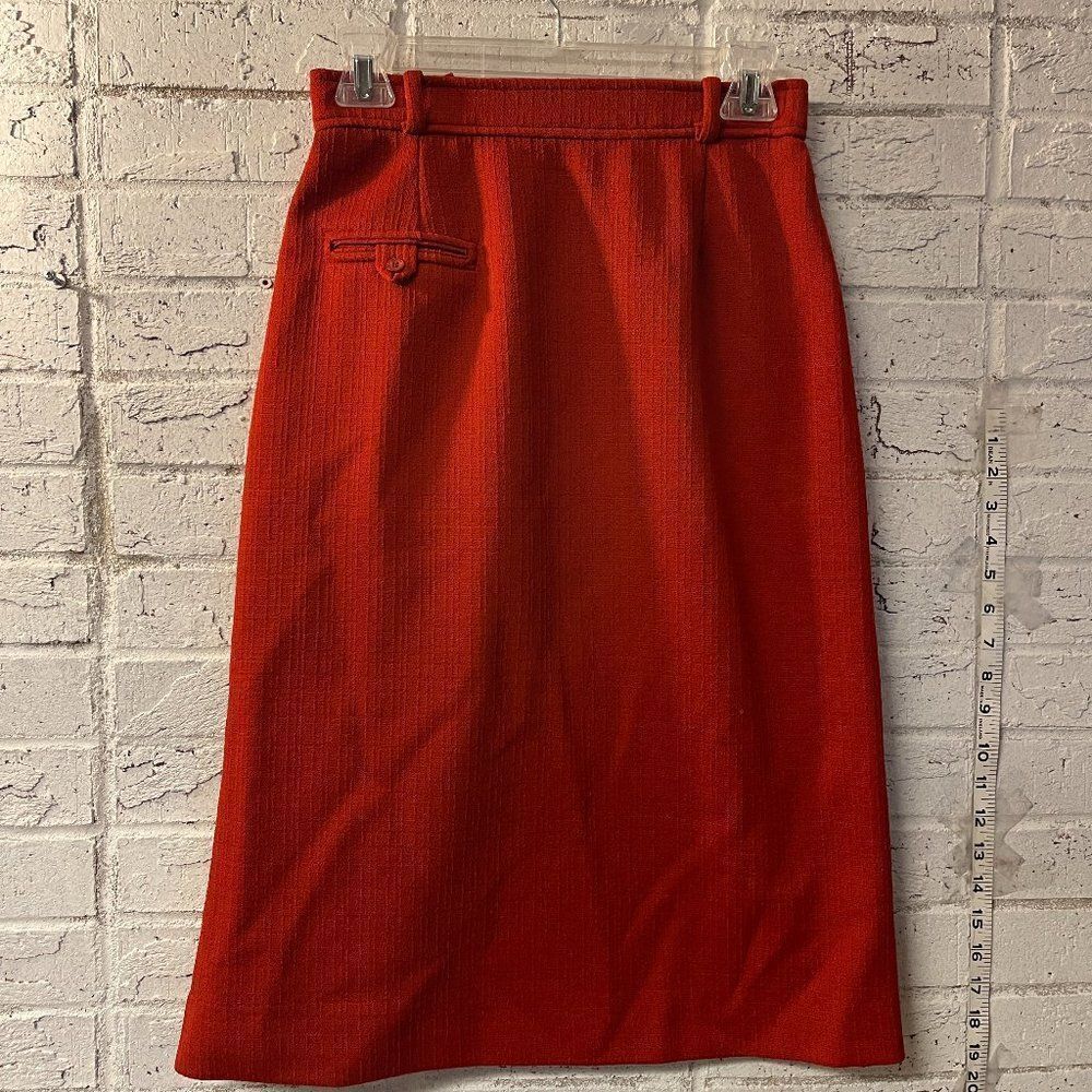 Vintage 70s Orange Skirt